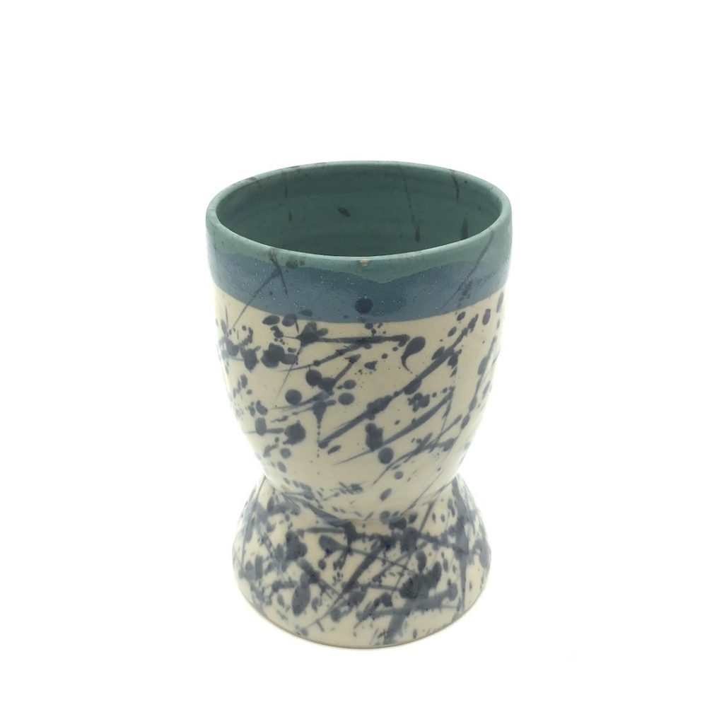 Vase en gres peint à la main